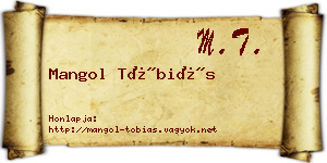 Mangol Tóbiás névjegykártya